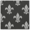 DIY BG Colour, Dk Grey Fleur De Lis Sz6 Black