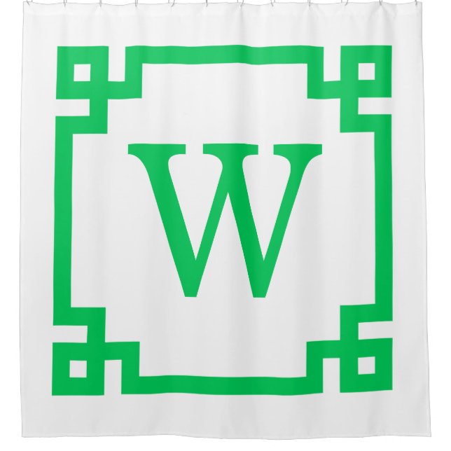 DIY BG Emerald Green Greek Key #2 Frame Init Mongm (Front)