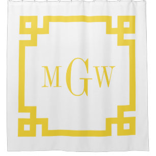DIY BG Pineapp Yellow Greek Key #2 Frame 3I Monogm