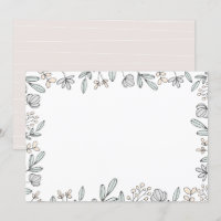 DIY Blank Delicate Floral Design