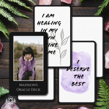 DIY Blank Oracle Affirmation Card Deck Your Photo