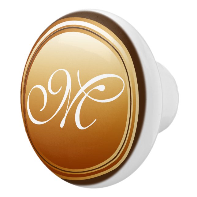 DIY Button - Customize your monogram & ideas Ceramic Knob (Right)
