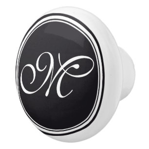 DIY Button - Customize your monogram & ideas Ceramic Knob