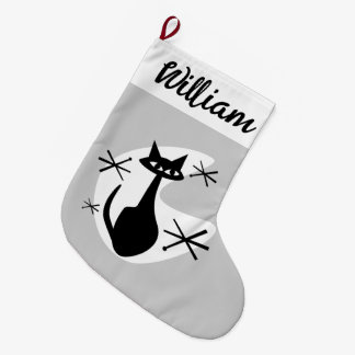 DIY Christmas Stocking - Atomic Age Cat Starburst