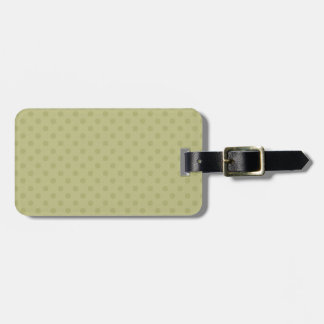 DIY Clay Green Polka Dot Background Zazzle Gift Luggage Tag