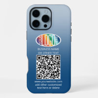 DIY Colour Gradient • Business Logo & QR Code