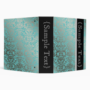 DIY Colour PixDezines Fidora/Faux SIlver Damask Binder