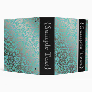 DIY Colour PixDezines Fidora/Faux SIlver Damask Binder