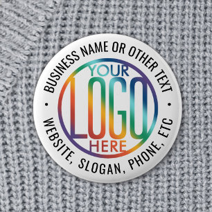 DIY Colour   Your Business Logo Promotional Round 2 Inch Round Button