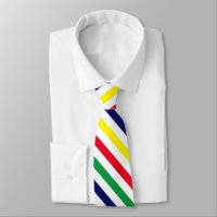 DIY Colours 4 Diag Stripe Red Blue Yellow Green Wh