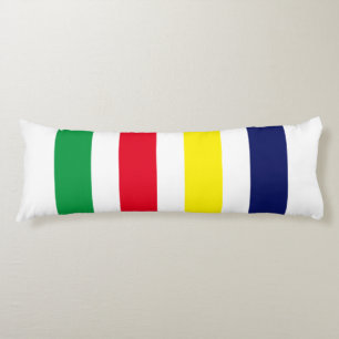 DIY Colours 4 Stripe Red Blue Yellow Green White Body Pillow