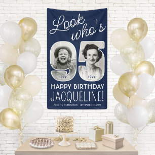 DIY Colours • Look Who's 95 Birthday Party 2 Photo Banner