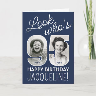 DIY Colours • Look Who's 95 Happy Birthday 2 Photo Card