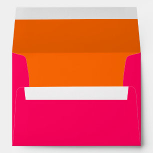 DIY Colours Raspberry Pink Orange  Envelope