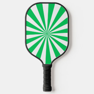 DIY Colours Rays Sunburst Emerald Green White S Pickleball Paddle