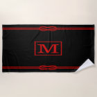 DIY Colours Rope Knot Framed LG Monogram Black Red