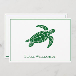 DIY Colours Sea Turtle #6 Framed Blue Card