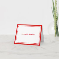 DIY Colours Simplicity Red White Frame Personalize