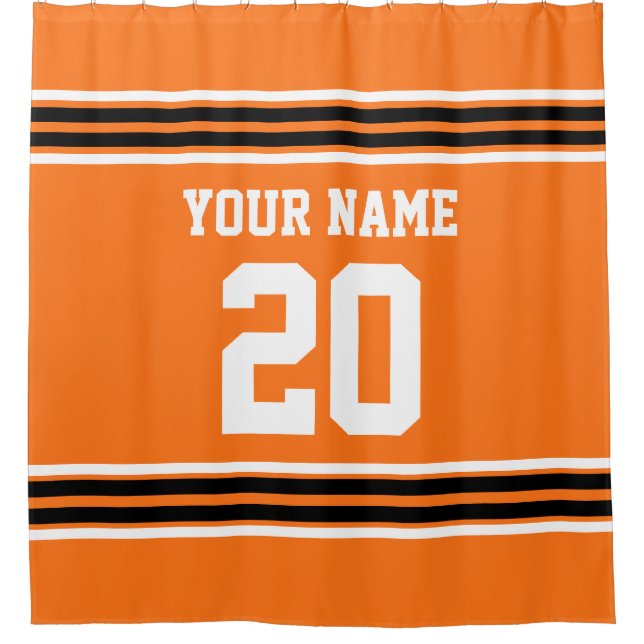 DIY Colours Team Jersey Stripes Orange Black SV (Front)