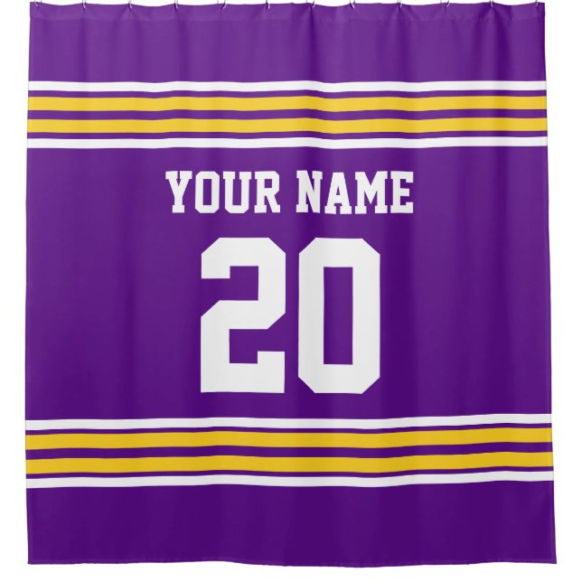 DIY Colours Team Jersey Stripes Purple Gold SV (Front)