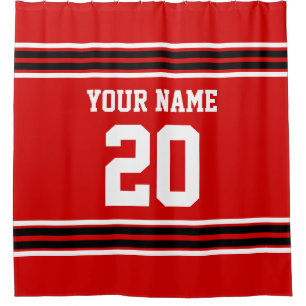 DIY Colours Team Jersey Stripes Red Black SV