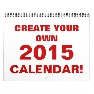 DIY Create Your Own 2015 Calendar