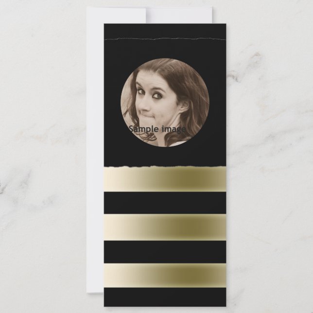 DIY Create Your Own Black Personalized Photo Frame (Front)