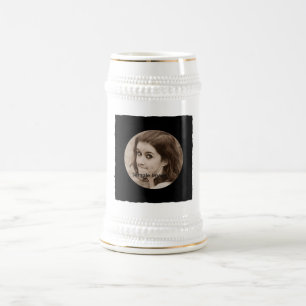 DIY Create Your Own Black Personalized Photo Frame Beer Stein
