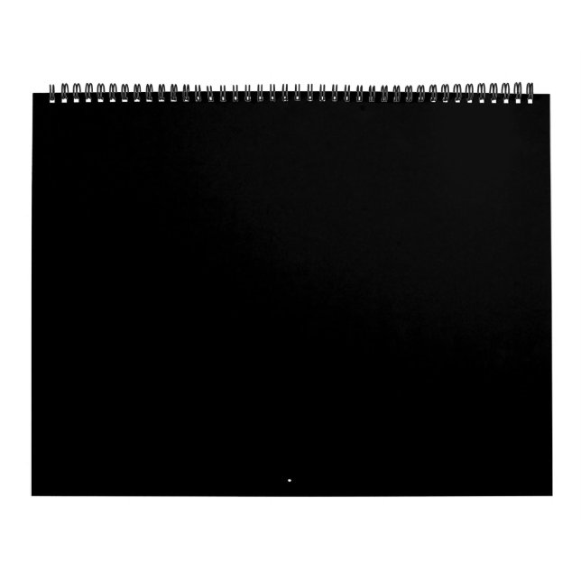 DIY Create Your Own Custom Black Photo Calendar (Cover)