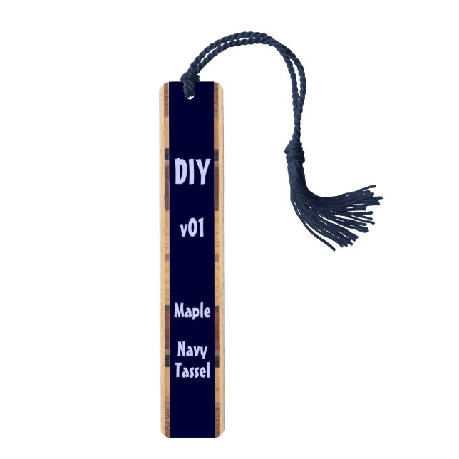 DIY Create Your Own Custom Wooden Bookmark V01 (Front)
