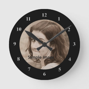 DIY Create Your Own Design Personalized Photo Round Clock