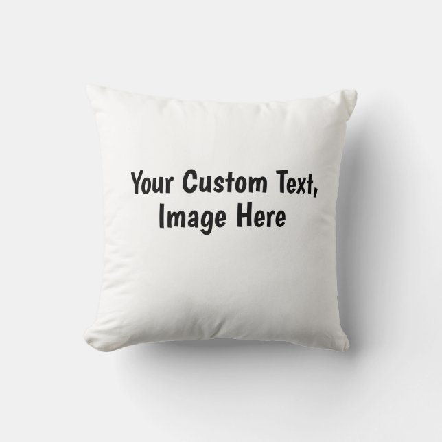 DIY : Create Your Own Home Décor Personalized Throw Pillow (Front)