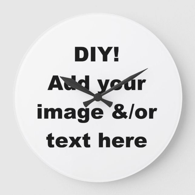 DIY Create Your Own Home Decor Wall Clock (Front)