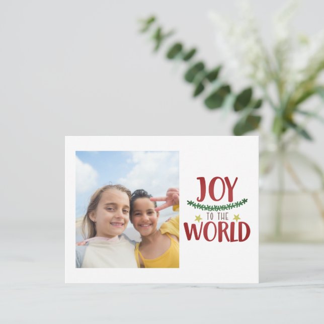 DIY Create Your Own Personalized Christmas Holiday Postcard (Standing Front)