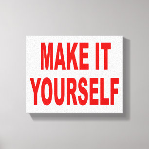DIY Create Your Own Wrapped Canvas Artwork