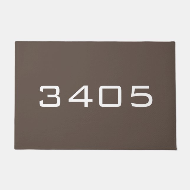 DIY CUSTOM ADDRESS NUMBER and colour Doormat (Front)