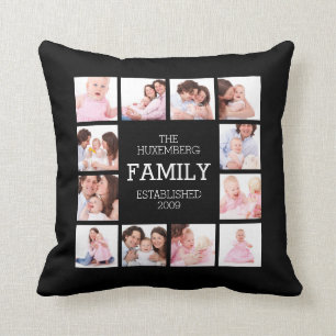 DIY Custom Family Photo Pillow with 12 Pictures