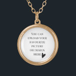 DIY, custom Gold Plated Necklace<br><div class="desc">You can easily customise this product. You can upload your design in JPG format by clicking on the blue personalise button.</div>