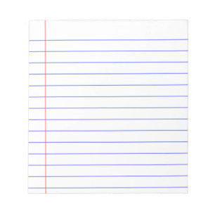 DIY CUSTOM NOTEBOOK PAPER BLOCK, THIN LINES NOTEPAD