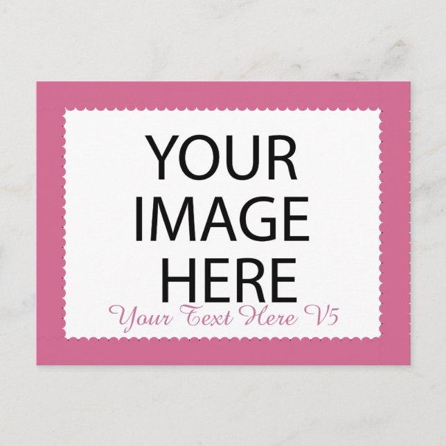 DIY Custom Photo Frame You Design Yourself V6 Postcard (Front)