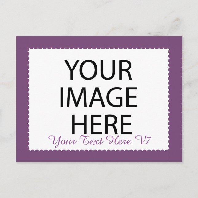 DIY Custom Photo Frame You Design Yourself V7 Postcard (Front)