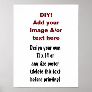DIY Custom Poster You Design Yourself