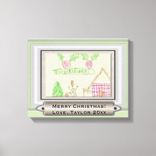 DIY Customizable Photo or Art Frame Canvas Print (Front)
