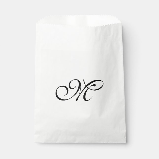 DIY - Customize your monogram, image, & ideas Favour Bag (Front)
