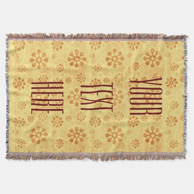 DIY - Customize your text, image, colours & ideas Throw Blanket (Front)