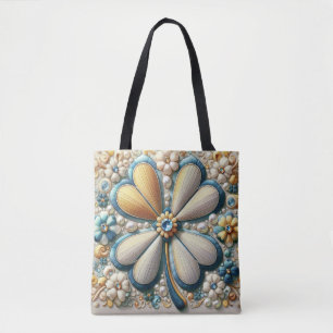 diy diamond cloverleaf tote bag