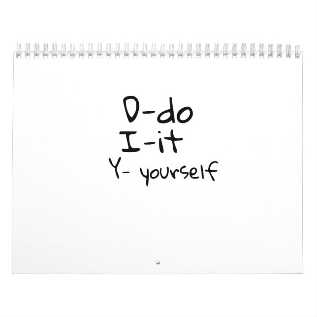 DIY-do it yourself Calendar (Cover)