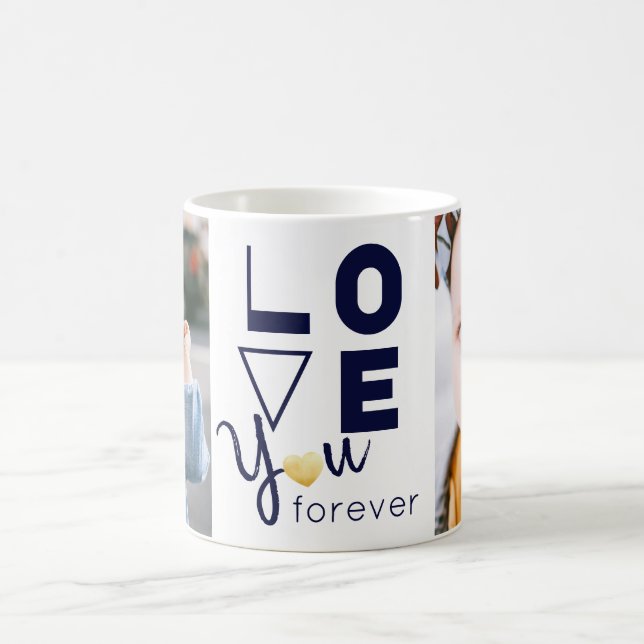 DIY Double Family Photo Love You Mug (Center)