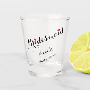 DIY Elegant Bridesmaid Bachelorette Wedding Party Shot Glass