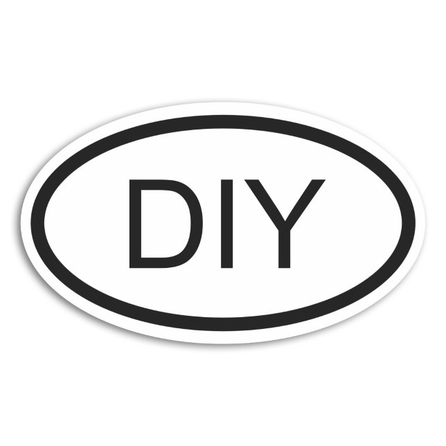 DIY Euro Style Oval Sticker (DIY Euro Style Oval Sticker)